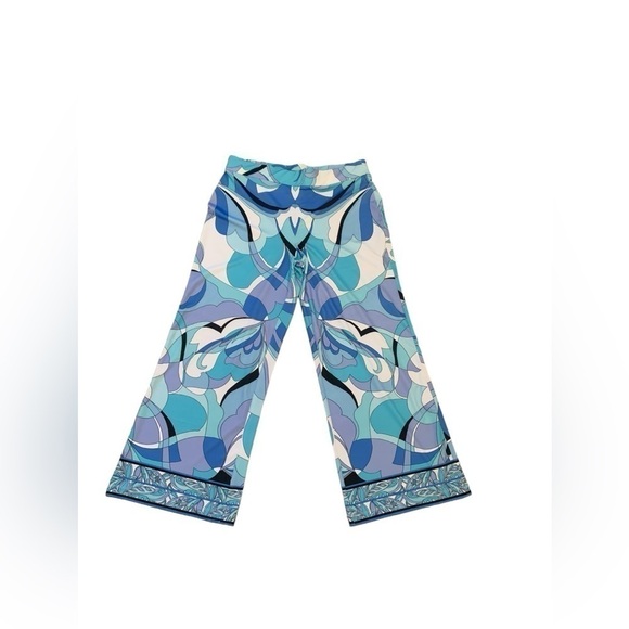 Boston Proper Blue Retro Flare Pant Size Large . - Picture 2 of 5